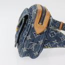 LOUIS VUITTON Monogram Denim Bum Bag Body Bag Blue M95347 LV Auth 174319SAV-3