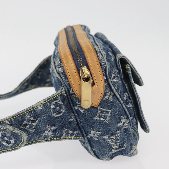 LOUIS VUITTON Monogram Denim Bum Bag Body Bag Blue M95347 LV Auth 174319SAV