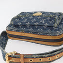 LOUIS VUITTON Monogram Denim Bum Bag Body Bag Blue M95347 LV Auth 174319SAV-6