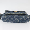 LOUIS VUITTON Monogram Denim Bum Bag Body Bag Blue M95347 LV Auth 174319SAV-5