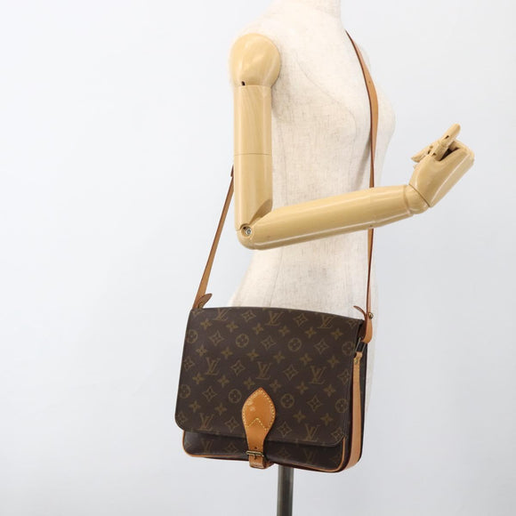 LOUIS VUITTON Monogram Cartouchiere GM Shoulder Bag M51252 LV Auth 174321A