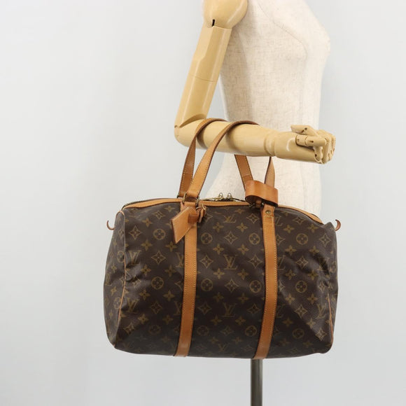 LOUIS VUITTON Monogram Sac Souple 35 Boston Bag M41626 LV Auth 174333A