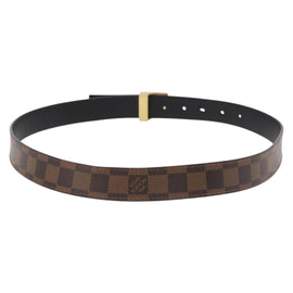 LOUIS VUITTON Damier Ebene Ceinture Carre Belt 40.2"" LV Auth 174341A - 0
