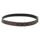 LOUIS VUITTON Damier Ebene Ceinture Carre Gürtel 40.2" LV Auth 174341A-4
