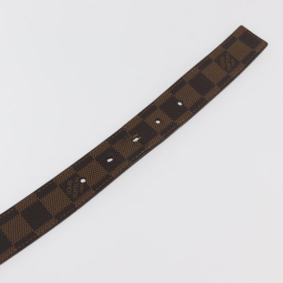 LOUIS VUITTON Damier Ebene Ceinture Carre Gürtel 40.2" LV Auth 174341A