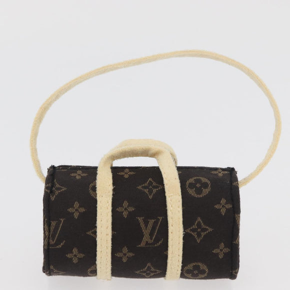 LOUIS VUITTON Groom Doll Stuffed Cotton Gray LV Auth 174344SM