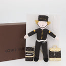 LOUIS VUITTON Groom Doll Stuffed Cotton Gray LV Auth 174344SM-12