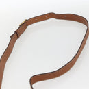 CELINE Macadam Canvas Shoulder Bag PVC Leather Brown Gold Auth 174351-8