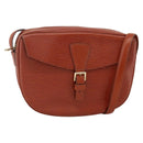 LOUIS VUITTON Epi Jeune Fille MM Shoulder Bag Brown M52153 LV Auth 174356A-1