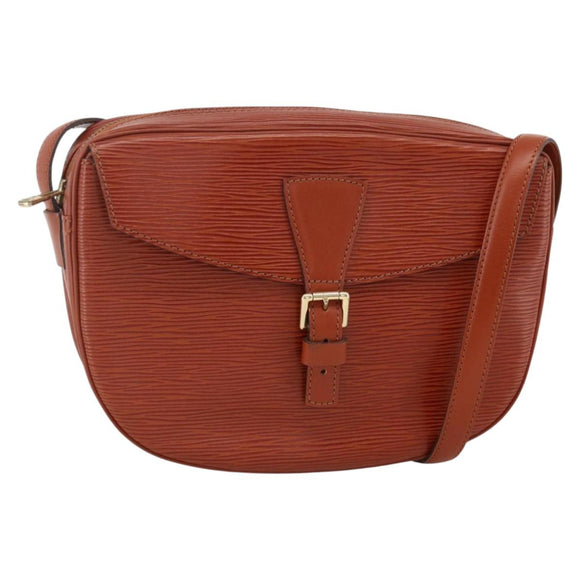 LOUIS VUITTON Epi Jeune Fille MM Shoulder Bag Brown M52153 LV Auth 174356A