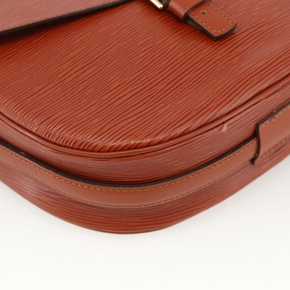 LOUIS VUITTON Epi Jeune Fille MM Shoulder Bag Brown M52153 LV Auth 174356A