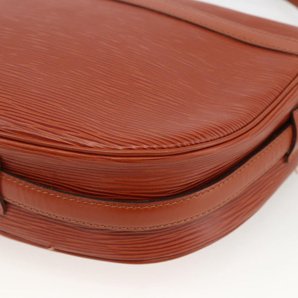 LOUIS VUITTON Epi Jeune Fille MM Shoulder Bag Brown M52153 LV Auth 174356A