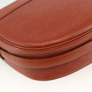 LOUIS VUITTON Epi Jeune Fille MM Shoulder Bag Brown M52153 LV Auth 174356A-17