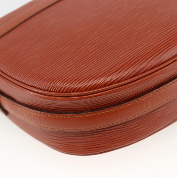 LOUIS VUITTON Epi Jeune Fille MM Shoulder Bag Brown M52153 LV Auth 174356A