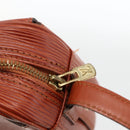 LOUIS VUITTON Epi Jeune Fille MM Shoulder Bag Brown M52153 LV Auth 174356A-9