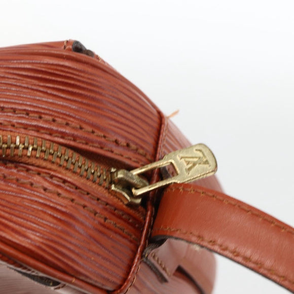 LOUIS VUITTON Epi Jeune Fille MM Shoulder Bag Brown M52153 LV Auth 174356A