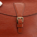 LOUIS VUITTON Epi Jeune Fille MM Shoulder Bag Brown M52153 LV Auth 174356A-18