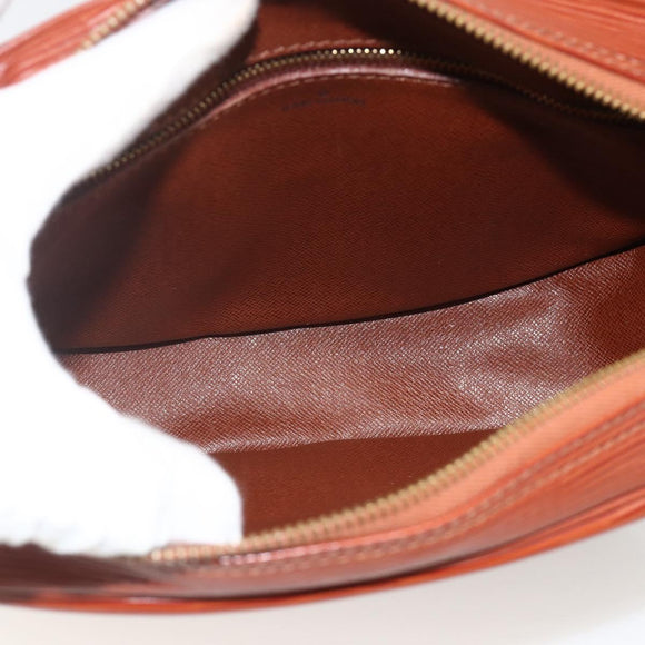 LOUIS VUITTON Epi Jeune Fille MM Shoulder Bag Brown M52153 LV Auth 174356A