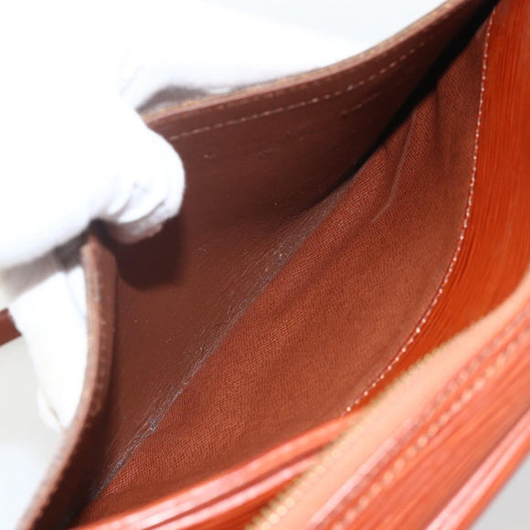 LOUIS VUITTON Epi Jeune Fille MM Shoulder Bag Brown M52153 LV Auth 174356A