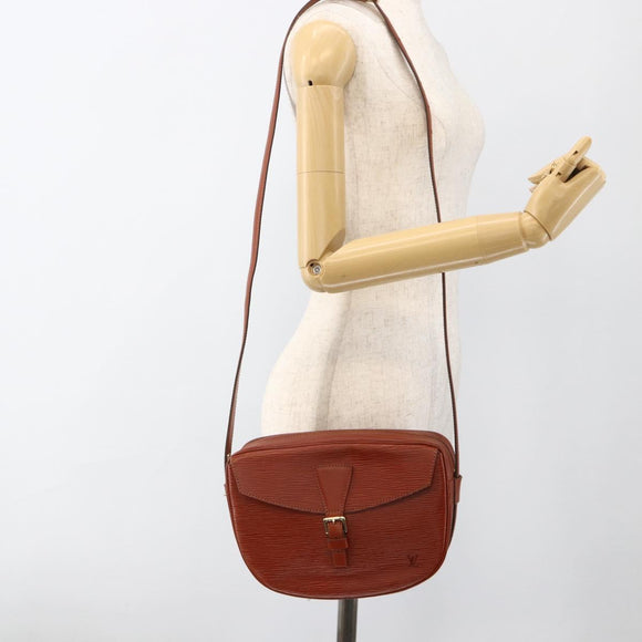LOUIS VUITTON Epi Jeune Fille MM Shoulder Bag Brown M52153 LV Auth 174356A