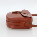 LOUIS VUITTON Epi Jeune Fille MM Shoulder Bag Brown M52153 LV Auth 174356A-4