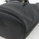 Christian Dior Honeycomb Canvas Shoulder Bag PVC Black Gold Auth 174364-14