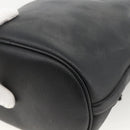 Christian Dior Honeycomb Canvas Shoulder Bag PVC Black Gold Auth 174364-16