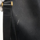 Christian Dior Honeycomb Canvas Shoulder Bag PVC Black Gold Auth 174364-10