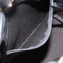 Christian Dior Honeycomb Canvas Shoulder Bag PVC Black Gold Auth 174364-12