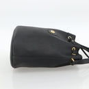 Christian Dior Honeycomb Canvas Shoulder Bag PVC Black Gold Auth 174364-4