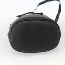 Christian Dior Honeycomb Canvas Shoulder Bag PVC Black Gold Auth 174364-5