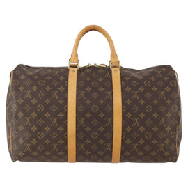 LOUIS VUITTON Monogram Keepall 50 Boston Bag M41426 LV Auth 174366A - 0