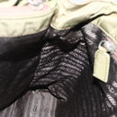 PRADA Hand Bag Nylon Green Silver Auth 174369-20