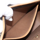 Christian Dior Honeycomb Canvas Shoulder Bag PVC Black Gold Auth 174371-20