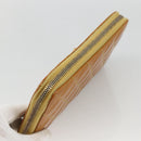 CHANEL Matelasse Long Wallet Patent leather Gold Yellow CC Auth 174373A-6