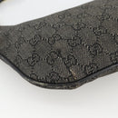 GUCCI GG Canvas Accessory Pouch Black Gold 32160 Auth 174375-14