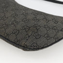 GUCCI GG Canvas Accessory Pouch Black Gold 32160 Auth 174375-15