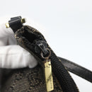 GUCCI GG Canvas Accessory Pouch Black Gold 32160 Auth 174375-10