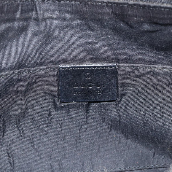 GUCCI GG Canvas Accessory Pouch Black Gold 32160 Auth 174375