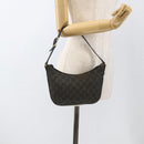 GUCCI GG Canvas Accessory Pouch Black Gold 32160 Auth 174375-21