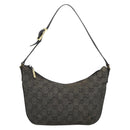 GUCCI GG Canvas Accessory Pouch Black Gold 32160 Auth 174375-13