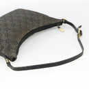 GUCCI GG Canvas Accessory Pouch Black Gold 32160 Auth 174375-7