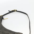 GUCCI GG Canvas Accessory Pouch Black Gold 32160 Auth 174375-8