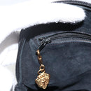 GUCCI Shoulder Bag Leather Black Gold 007 115 4916 Auth 174376-20