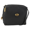 GUCCI Shoulder Bag Leather Black Gold 007 115 4916 Auth 174376-1