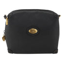 GUCCI Shoulder Bag Leather Black Gold 007 115 4916 Auth 174376-13