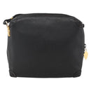 GUCCI Shoulder Bag Leather Black Gold 007 115 4916 Auth 174376-2