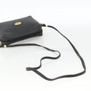 GUCCI Shoulder Bag Leather Black Gold 007 115 4916 Auth 174376-7