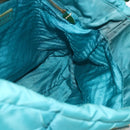 PRADA Shoulder Bag Nylon Light Blue Gold Auth 174379-19