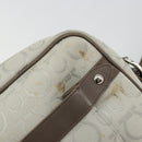 Salvatore Ferragamo Gancini Shoulder Bag Nylon Gray Silver Auth 174380-9